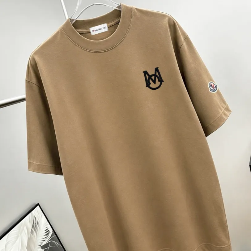 moncle～ logo 《 》7a tee ， Same Style ， : Black White Coffee Brown Size：S（90-130 ） M（125-150 ） L（135-165 ） XL（160-190 ） XXL（185-220 ）